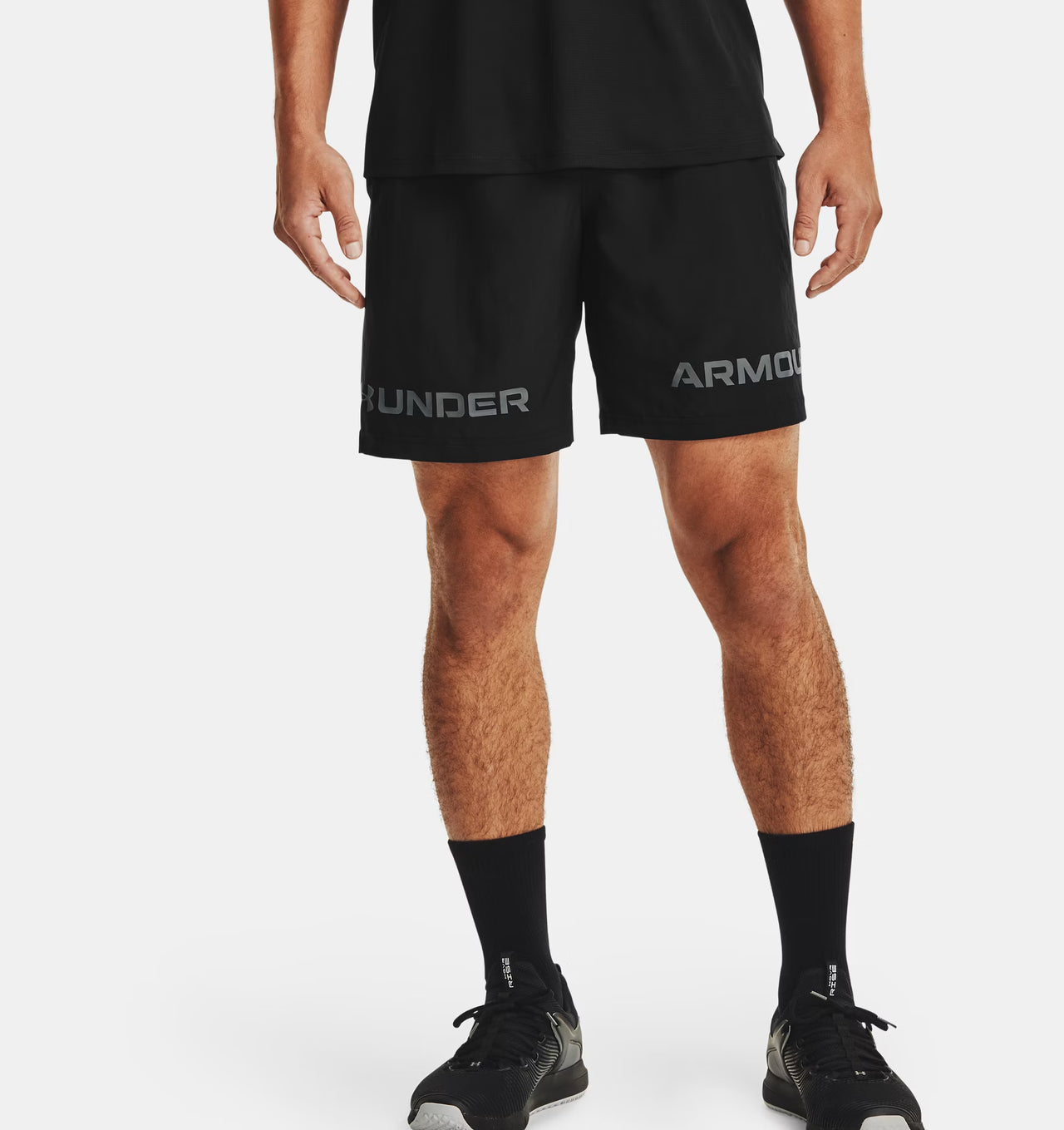 Men's UA Woven Graphic Wordmark Shorts 1361433-001