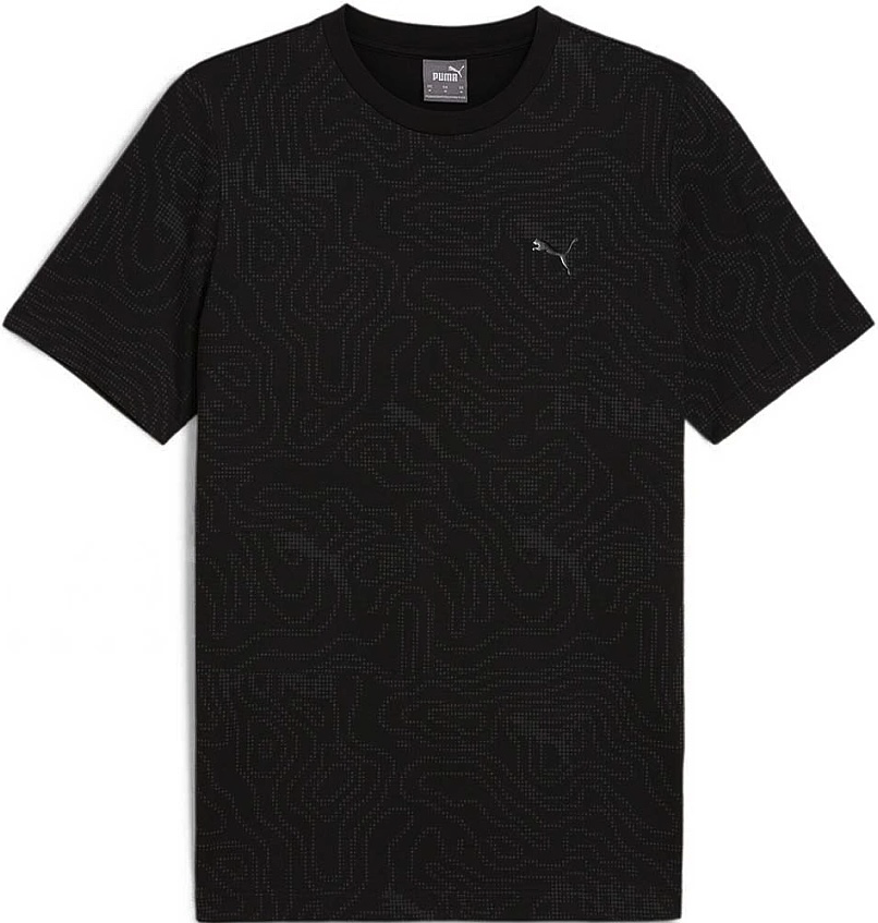 Puma OPEN ROAD AOP Tee Black Men's T-Shirt Black 68165601