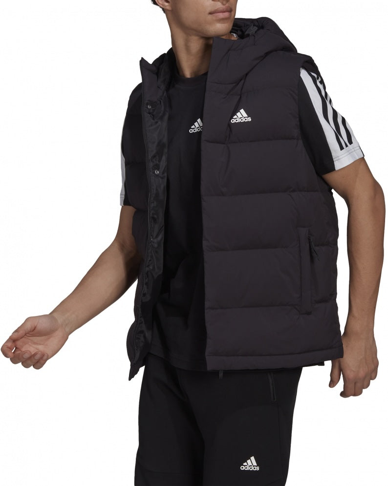 Adidas Helionic Hooded Down Vest - Black  HG6277