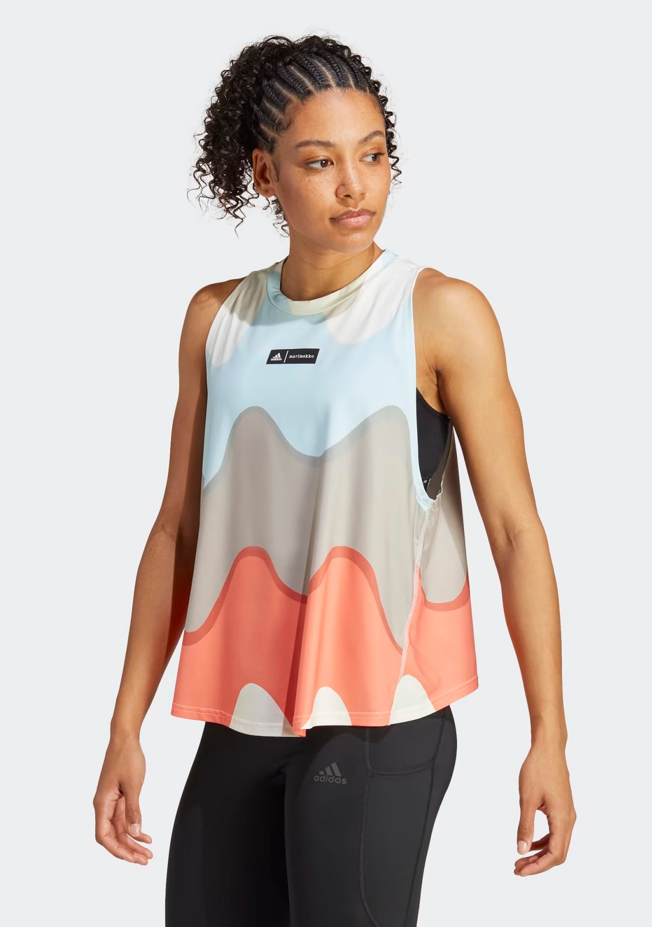 Women • Running adidas x Marimekko Run Icons 3 Bar Logo Running Tank Top HR8191