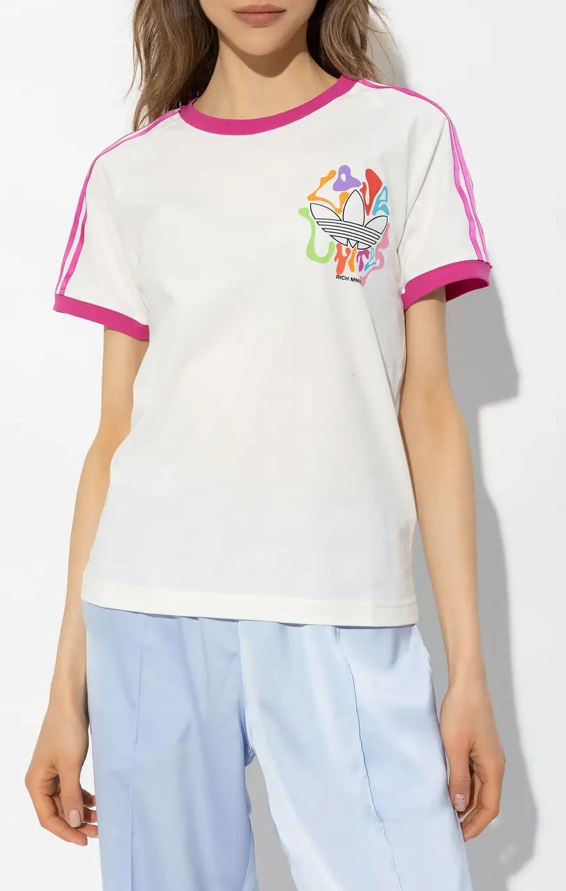 Women's Adidas Originals PRIDE RM 3-Stripes Tee IU0053