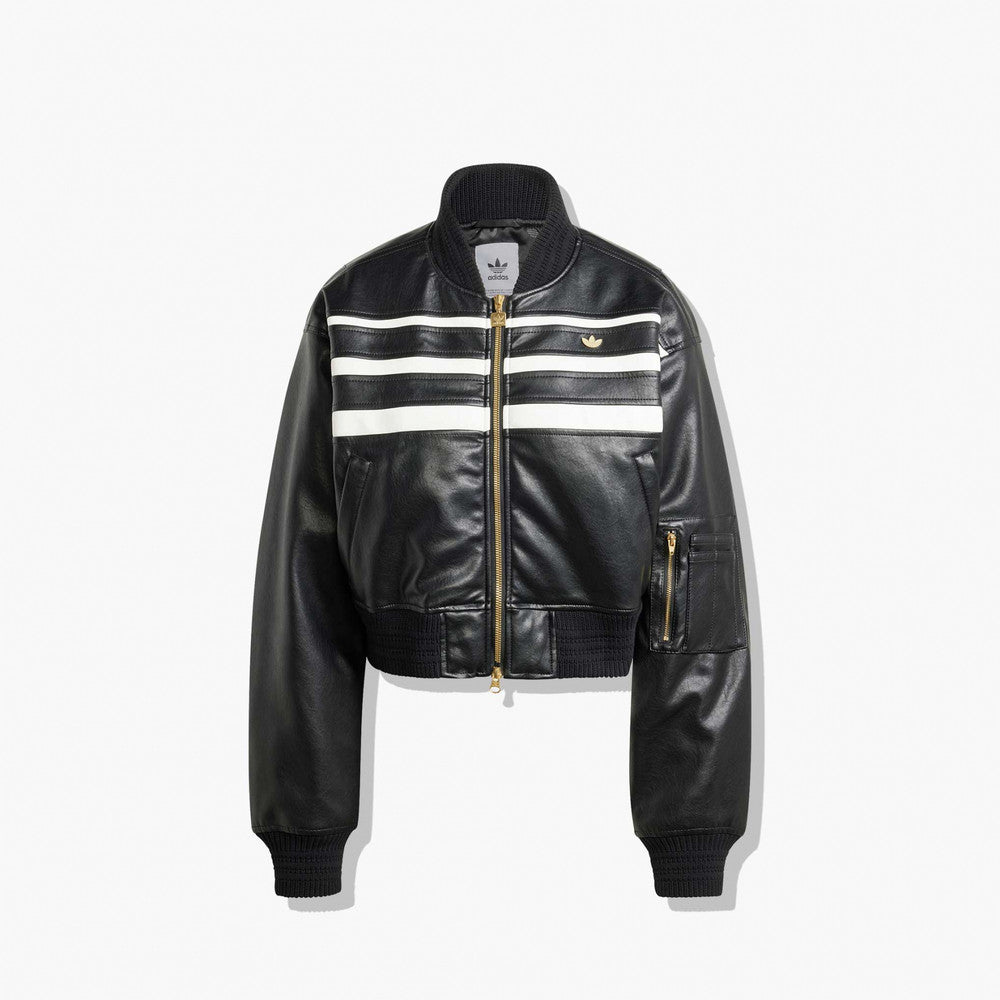 Adidas Premium Faux Leather Bomber - Black  IX0967