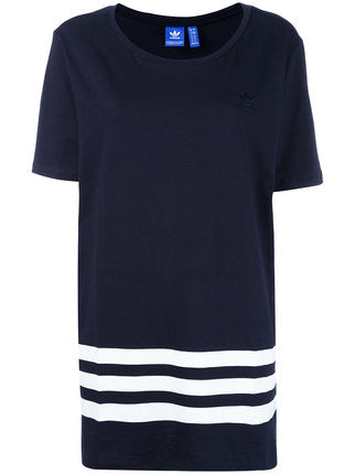 Adidas Originals navy Striped Oversize T-Shirt BK6040