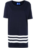 Adidas Originals navy Striped Oversize T-Shirt BK6040