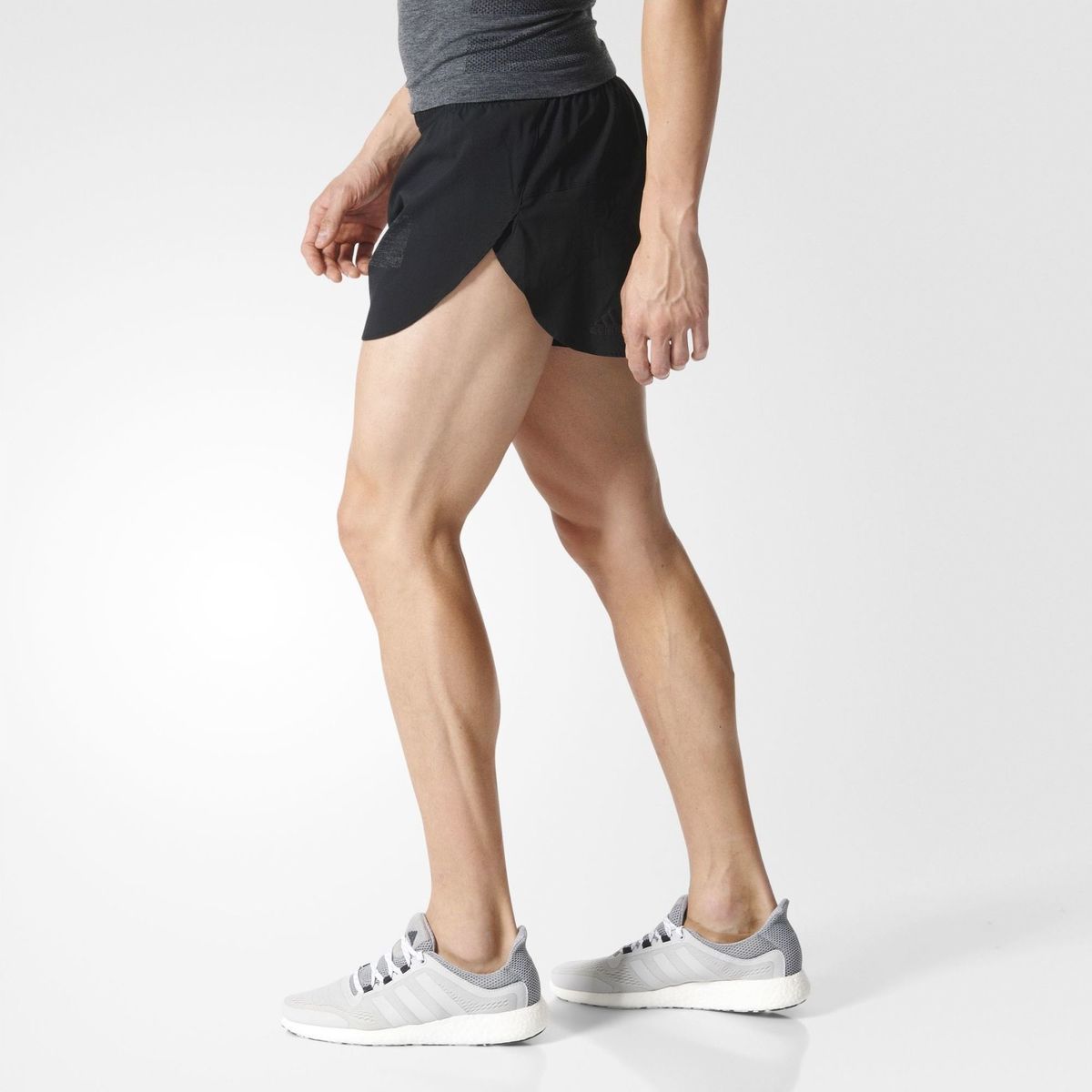 Adidas Supernova 3in Split Shorts Black S94399