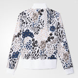 Adidas Women's Allover Print Track Jacket Color: White AY6680