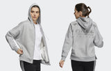 Adidas Women's Sweat Hoodie Loose Fit Full Zipper GT6369