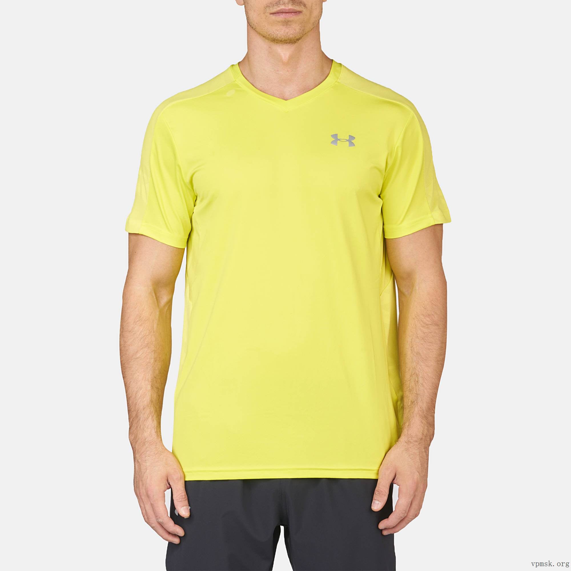 Under Armour CoolSwitch Run Short Sleeve Mens Top - Yellow 1284965-738