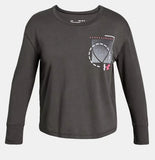 Girls' UA Branded Long Sleeve T-Shirt 1327890-010