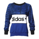 adidas Originals Womens New York City Logo Sweatshirt Jumper Sweater Top Blue S19899