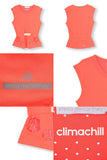 adidas Stella McCartney Women's Climachill Solar Red Tee Aa8501