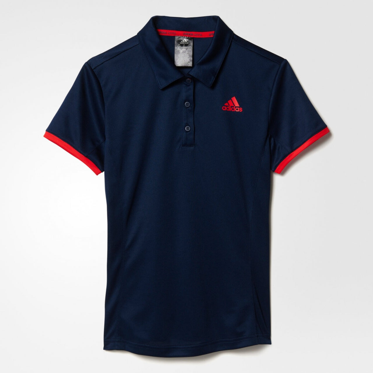 Adidas Women Tennis Court Polo Shirt Navy Red AX8176
