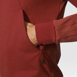 Men adidas Pique Crew Sweatshirt Mystery Red  S97429
